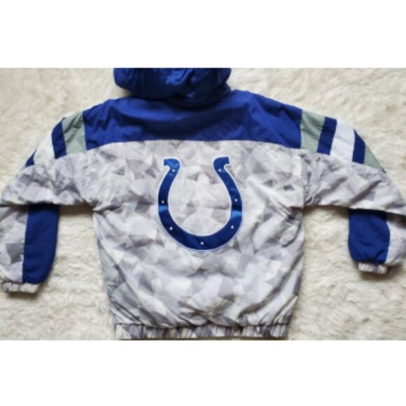 Indianapolis Colts STARTER Thursday Night Gridiron Raglan Half-Zip Jacket Large - Picture 3 of 15
